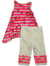 Baby Sara Infant Baby Girl Sleeveless Pant Sets - Asst Fabrics Styles Colors, 30673