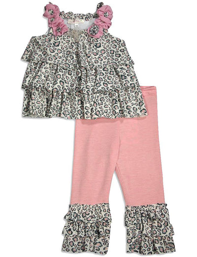 Baby Sara Infant Baby Girl Sleeveless Pant Sets - Asst Fabrics Styles Colors, 30673