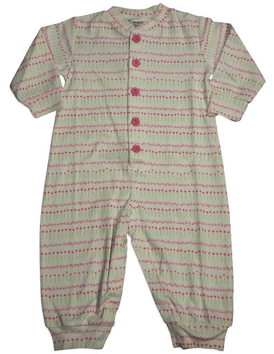 New Potatoes - Baby Girls Long Sleeve Cotton Coverall - 9 Fun Patterns - 30 Day Guarantee