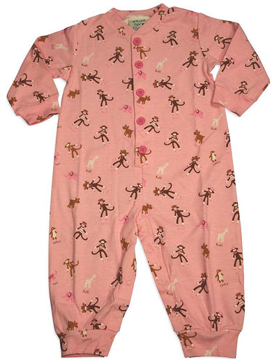 New Potato Baby Infant Girls Long Sleeve Cotton Coverall - 9 Fun Prints Availabl, 30944