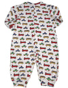 New Potato Baby Infant Boys Long Sleeve Cotton Coverall - 4 Fun Prints Available, 30959