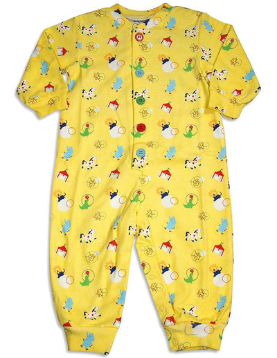 New Potato Baby Infant Boys Long Sleeve Cotton Coverall - 4 Fun Prints Available, 30959