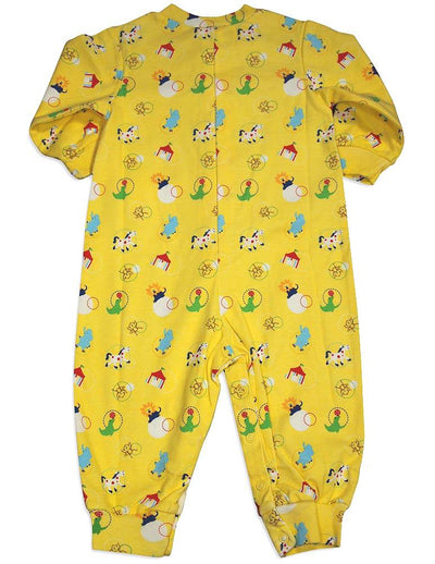 New Potato Baby Infant Boys Long Sleeve Cotton Coverall - 4 Fun Prints Available, 30959