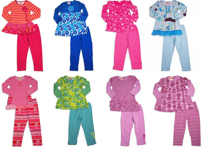 Sweet Potato Toddler and Girls Long Sleeve Legging Pant Sets - 8 Prints Available, 30971