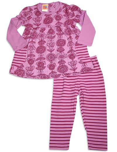 Sweet Potatoes - Little Girls Long Sleeve Legging Set - 8 Fun Patterns - 30 Day Guarantee