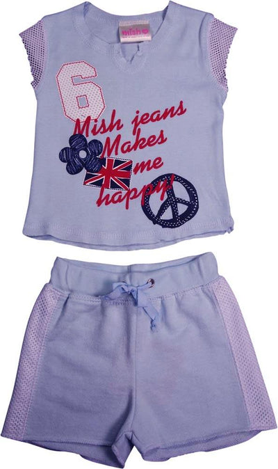 Mish - Baby Girls - 4 Styles - Cotton 2 Piece Short Set