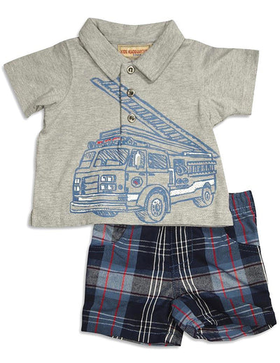 Kids Headquarters - Baby Boys Short Sleeve Short Set