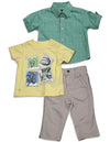 Kenneth Cole Reaction - Baby Boys 3 Piece Short Sleeve Pant Set