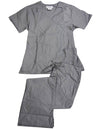 Natural Uniforms - Women's Mock Wrap/Flare Pant Medical Scrubs Set