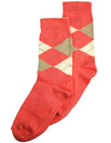 Tic Tac Toe - Big Girls' Argyle Sock