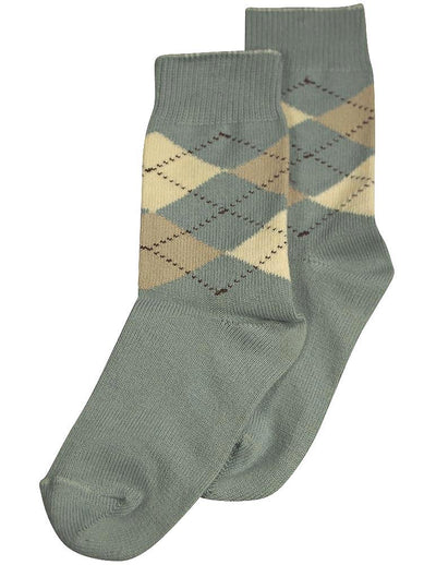 Tic Tac Toe - Big Girls' Argyle Sock