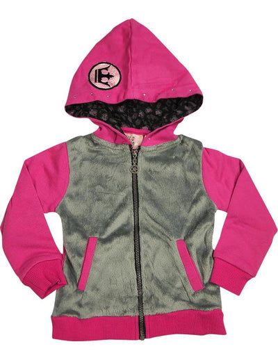 Wild Mango Toddler Girls Long Sleeve Cotton Fashion Hoodie Sweatshirt Jacket, 32117