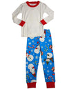 Sara's Prints Boys Long Sleeve 100% Cotton 2 Piece Pajama Set - Wear to fit snug, 36413