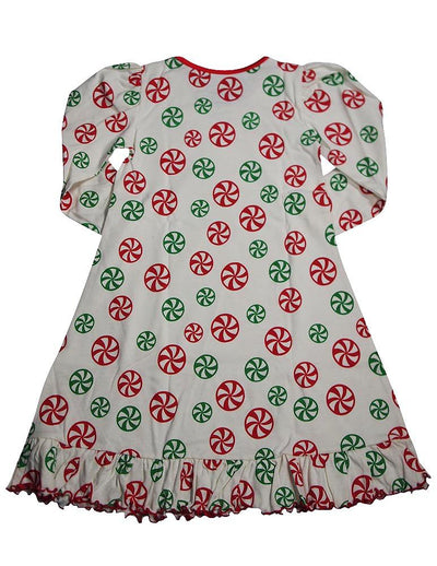 Sara's Prints Toddler Girls Long Sleeve Gown Holiday Ruffle Flame Resistant, 32719