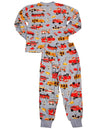 Sara's Prints Boys Girls Unisex Kids Long Sleeve 2 Piece Pajama Set, 32831