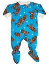 Sara's Prints Baby Infant Toddler Boys One Piece Footed Coverall Sleep Pajama, 29791