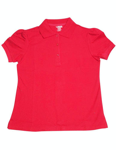 French Toast - Big Girls' School Uniforms Short Sleeve Stretch Pique Polo, Red 33018-20