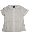 French Toast Girls' Short Sleeve Peter Pan Collar Blouse