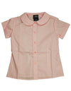 French Toast Girls' Short Sleeve Peter Pan Collar Blouse