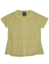 French Toast Girls' Short Sleeve Peter Pan Collar Blouse