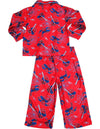 Spiderman Toddler Boys Long Sleeve Button Front Sleepwear Pajama Set, 36257