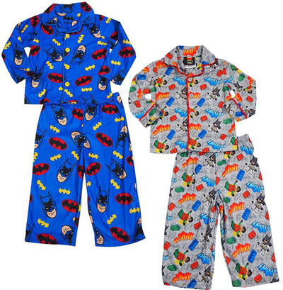 Toddler Boys Batman Long Sleeve 2 Piece Flame Resistant Pajamas Set, 33744