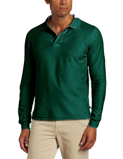 Lee Uniforms Men's Modern Fit Long Sleeve Polo