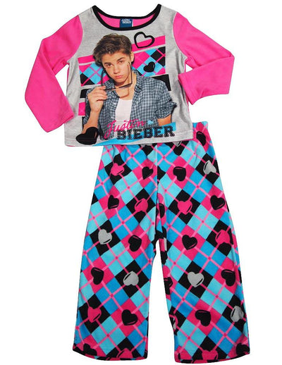 Justin Bieber - Big Girls' Long Sleeve Justin Bieber Pajamas