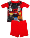 Star Wars Size 4 Boys Short Sleeve Shortie Shorts Sleepwear Pajama Set, 34486