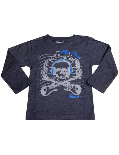 Mish Toddler & Little Boys Long Sleeve Graphic Tee Shirt Top Many Colors SZ 2-7