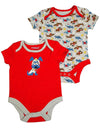 Happi by Dena - Baby Boys 2 Piece Short Sleeve Bodysuit Set