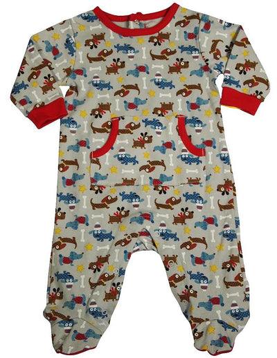 Happi by Dena - Baby Boys Long Sleeve Footed Coverall