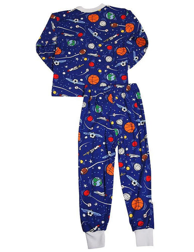 Sara's Prints Boys Girls Unisex Kids Long Sleeve 2 Piece Pajama Set, 32831