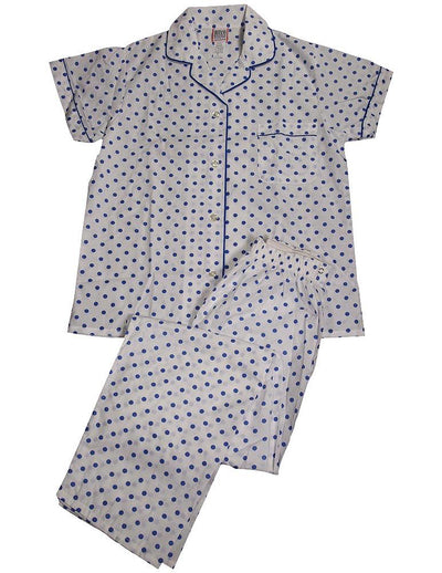 Botony 500 - Ladies Plus Short Sleeve Broadcloth Pajamas