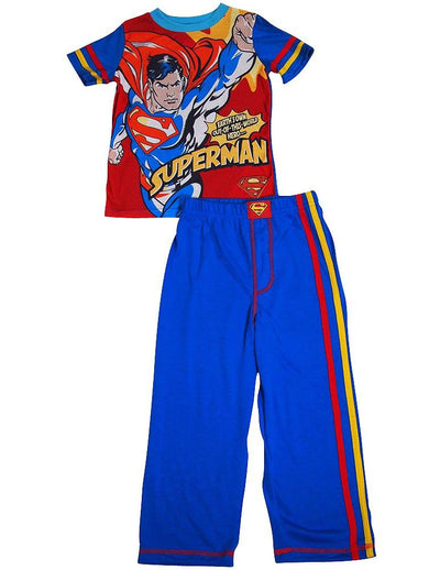 Superhero - Little Boys Short Sleeve Long Leg Pajamas