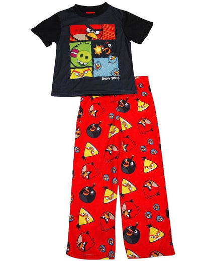 Angry Birds - Little Boys Short Sleeve Angry Birds Pajamas