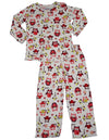 Sara's Prints Girls 2 Piece Long Sleeve Sleepwear Pajama Set - Flame Resistant, 20009