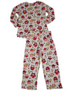 Sara's Prints Girls 2 Piece Long Sleeve Sleepwear Pajama Set - Flame Resistant, 20009