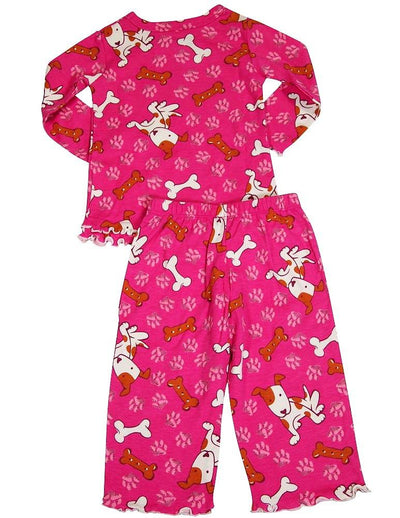 Sara's Prints Girls 2 Piece Long Sleeve Sleepwear Pajama Set - Flame Resistant, 20009