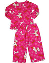 Sara's Prints Baby Infant Girls 2 Piece Long Sleeve Sleepwear Pajama Set, 35220