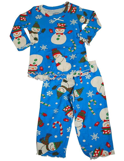 Sara's Prints Baby Infant Girls 2 Piece Long Sleeve Sleepwear Pajama Set, 35220