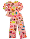 Sara's Prints Baby Infant Girls 2 Piece Long Sleeve Sleepwear Pajama Set, 35220