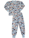 Sara's Prints Boys Girls Unisex Kids Long Sleeve 2 Piece Pajama Set, 32831