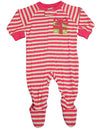 Sara's Prints Baby Infant Girls Long Sleeve Footed Zip Up Sleep Pajama Coverall, 35258