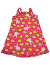 Sara's Prints Toddler Girls Gown Tank Sleeveless Nightgown Flame Resistant, 35280