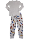 Sara's Prints Boys Girls Unisex Kids Long Sleeve 2 Piece Pajama Set, 37949