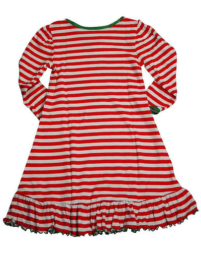 Sara's Prints Toddler Girls Long Sleeve Gown Holiday Ruffle Flame Resistant, 32719