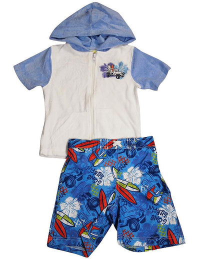 Baby Buns - Little Boys 2PC SPF 50 Swimsuit Set