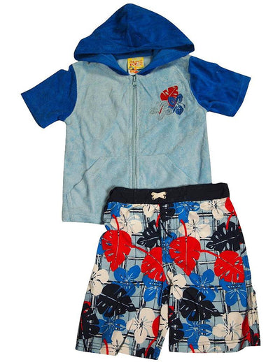 Baby Buns - Little Boys 2PC SPF 50 Swimsuit Set