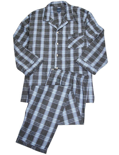 Majestic International Mens Big & Tall Long Sleeve Flannel Sleep Pajama Set, 35517